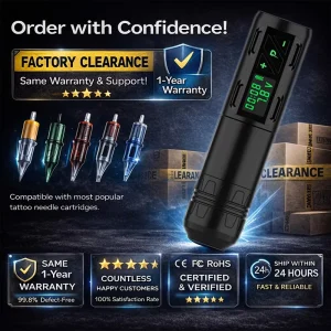 Professional Wireless Tattoo Pen Machine 3.5mm Stroke 5-9V