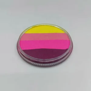 Professional rainbow Water Activated Plate Can Use Stickers Split Cake Kit Face Painting and Body Paint