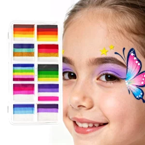120g Body Painting Supplies Face Painting 10 Colors for Body Art & Halloween Makeup