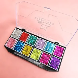 Colorful Glitter Powder Set for Body and Face Painting for Children’s Holiday Role Playing