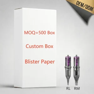 Purple 20pcs 12#0.35mm 1RL 3RL 5RL 7RL 9RL 11RL 13RL 15RL 5RM 7RM 9RM 11RM 13RM 15RM RL RM Disposable Tattoo Cartridges Needles