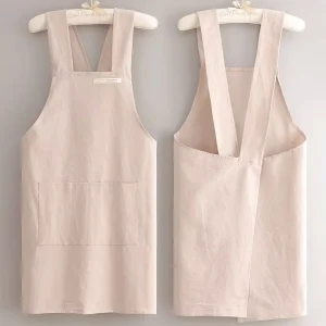 Purple Cooking Kitchen Apron for Students with Logo Printed Apron Bar Set
