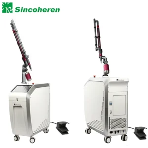 Q switched Nd Yag Laser Machine 532 1064nm Tattoo Removal with Cooling System for Clinic Use