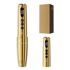 QL-M2-E500-9 Wireless Aluminum Disposable Cartridge Needles Permanent Makeup Pen Stroke Adjustable Digital