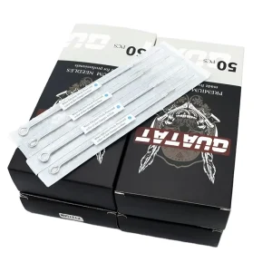QUATAT Surgical Stainless Steel Premium Needle Long Taper 0.25mm Tattoo Needles 20pcs box Membrane Sealed