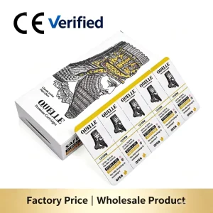 QUELLE Disposable Sterilized Tattoo Needle Cartridges Stainless Steel Tattoo Cartridge Needle 20 pcs box