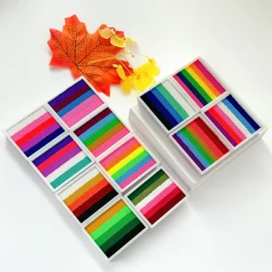 Quick Dry 12 Color Rainbow Cosplay Party Paint Water Based Coverage Paint Washable Split Cake Face Body Paint