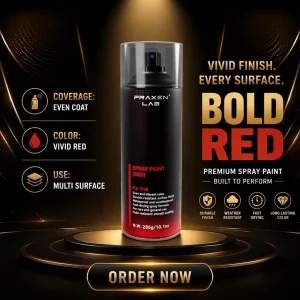 Quick Drying Red Spray Paint Aerosol Acrylic Paint Multi Surface Coating for Car Metal Wood Plastic Furniture OEM