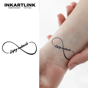 Quote Tattoo Woman Tatoo Sticker Long Lasting Tattoo 15 Days Waterproof Natural Fruit Juice Body Tattoo for Ladies Art