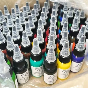 REACH Compliance 8-Color Dynamic Tattoo Ink Kit with Triple Black Ink