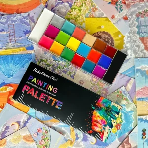 RG Children’s 20 Color Oil Based Face & Body Paint Pigments Waterproof & Long Lasting Special Effect Makeup