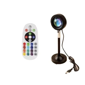 RGB Mini Sunset Light for Tattoo Atmosphere Photo Taking and Permanent Makeup Lightweight Plastic Accessory