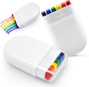 Rainbow Face Paint Pride Flag Color Face Paint Fan Brush LGBT Pride Flag Face Body Painting Supplies