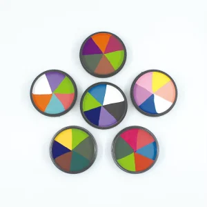 Rainbow Face and Body Paint Pigment 6 Color Water Based Makeup Painting for Kids for Halloween and Cosplay 30g Net Wt