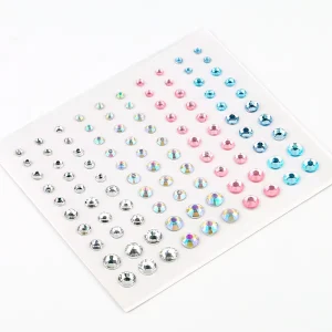 Rainbow Glitters Jewels Face Stickers Face Gem Temporary Stickers Crystal Stickers Temporary Rhinestones Makeup Face