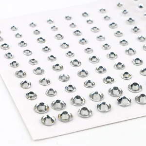 Rainbow Glitters Jewels Face Stickers for DIY Nail Body Accessories