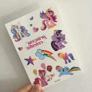 Rainbow Heart Star Balloon Glitter Waterproof Temporary Body Art Tattoo Stickers