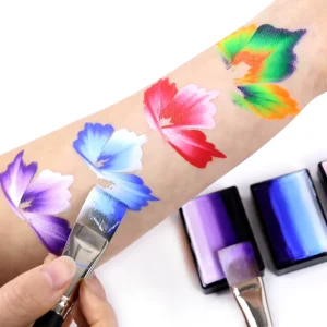 Rainbow Split Color Non Toxic Professional Face Paint Cake One Stroke Water Based Washable Face Body Paint Kids Festival