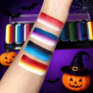 Rainbow Stripe Paint Palette Kit Professional Make up Manufacturing with Lower Price Face Painting Cosplay