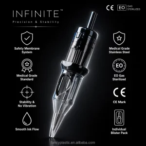 Ready to Ship Infinite Tattoo Cartridge Needle 316 Stainless Steel Permanent Makeup for Eyebrow Body Art
