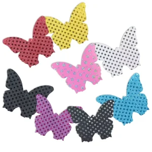 Ready to Ship Sequins Glitter Butterfly Nipple Covers Shiny Disposable Adhesive Breast Petals
