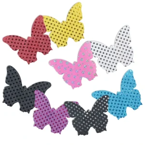 Ready to Ship Sequins Glitter Butterfly Nipple Covers Shiny Disposable Adhesive Breast Petals