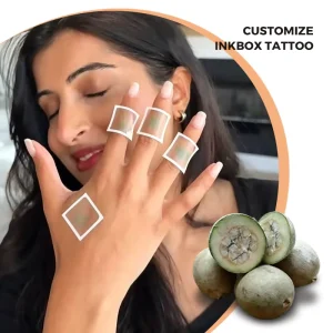 Realistic 2-Hour Developing Henna Temporary Tattoo Sticker Nature Flower Design for Men and Women