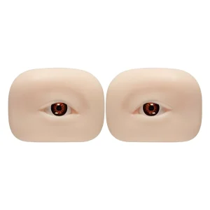 Realistic 3D Silicone Eye and Eyebrow Practice Model Skin Training Accessory for Permanent Makeup