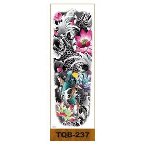 Realistic Cool Designs Long Lasting Waterproof Temporary Full Arm Tattoos for Men