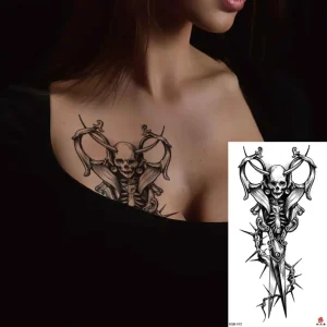 Realistic Eco Friendly PET Tattoo Sticker with Customizable Geometric Designs