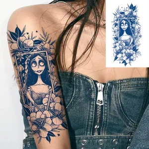 Realistic Eco-Friendly Paper Temporary Tattoo Sticker Face Body Sexy 2 Weeks Long Lasting Herbal Juice