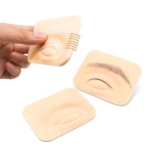 Realistic Premium 5D Eyebrow Tattoo Practice Skin Microblading Eyes Makeup Silicone Practice Face Accessory Permanent Makeup