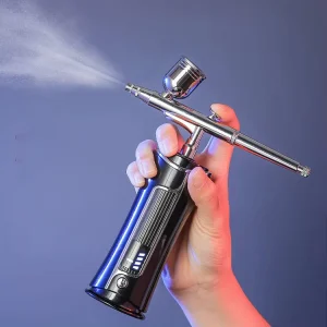 Rechargeable Airbrush Compressor Handheld Mini Air Compressor with Spray Gun for Painting or Nails
