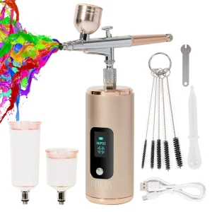 Rechargeable Cordless Airbrush Compressor Auto Handheld Airbrush Gun Wireless Air Brush Set