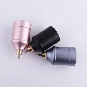 Rechargeable Electric Stainless Steel Tattoo Machine Gun, Coreless Motor, Lower Noise, Wireless Power Supply
