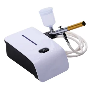 Rechargeable Gravity Feed Airbrush Makeup Kit Copper Piston Airbrush Compressor Cake Airbrush for Nail Art Paint Colors