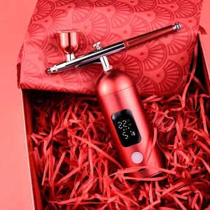 Rechargeable Mini Compressor Starter Airbrush Kit Copper & ABS Material for Nail Art Cake Decorating Makeup & Tattoo Use