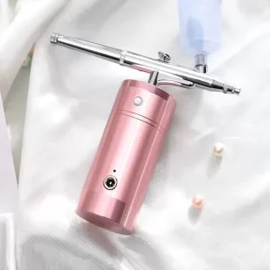 Rechargeable Mini Copper Airbrush Set with Compressor for Cake & Beauty Gravity Feed Portable
