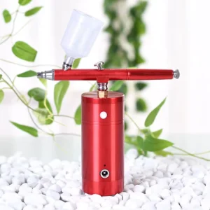 Rechargeable Wireless Gravity-Feed Airbrush Kit ABS Material Body Paint Cake Airbrush Set with Airbrush Compressor for Artists