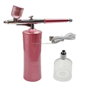 Rechargeable Wireless Gravity-Feed Airbrush Kit ABS Material Nail Body Paint Cake Airbrush Set Airbrush Compressor for Artists