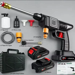 Rechargeable Wireless High Pressure Cleaner Handheld Water Spray Gun for Outdoor Car Washing
