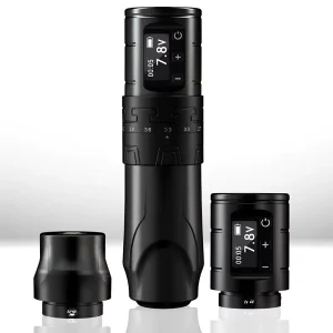 Rechargeable Wireless Tattoo Gun Rotary Tattoo Pen Machine with Double Batteries