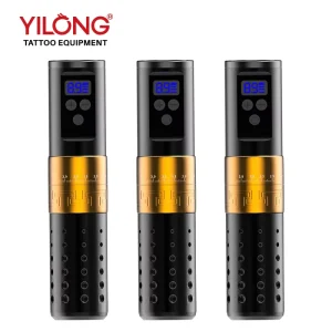 Rechargeable Wireless Tattoo Pen Adjustable Stroke 2.7-4.5 mm Rotary 10000 RPM Type-C Eyebrow Permanent Makeup Tool 3-4