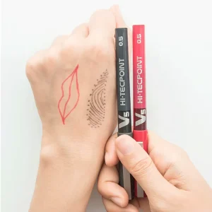 Red Black 0.5mm Waterproof Marker Pen for Microblading Eyebrow Lip Permanent Makeup Tattoo Skin