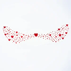 Red Butterfly Design Skin Safe Temporary Face Tattoo Sticker for Cosplay and Festival Performance