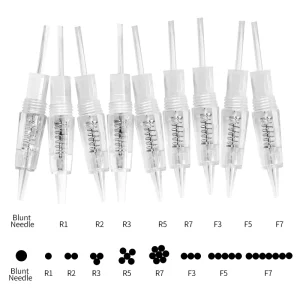 Replacement Screw Tattoo Cartridge Needles 1D 1R 2R 3R 3F 5R 5F 7R 7F for Electric Derma Tools