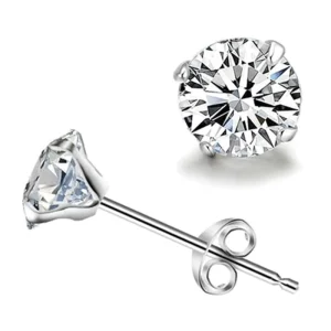 Retail Exquisite Rhinestone Inlay Ear Stud Earring Body Piercing Jewelry