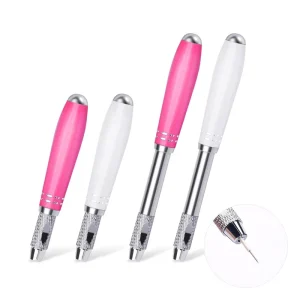 Retractable Manual Aluminum Alloy Portable Tattoo Microblading Pen Eyebrow Microblading Pen Permanent Makeup Supplies