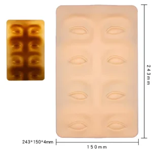 Reusable 3D Soft Silicon Artificial Face Skin Pad Eyebrow Permanent Practice Skin Microblading Tattoo Supply Practice Fake Skin