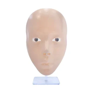 Reusable 5D Silicone Permanent Makeup Mannequin Full Face Practice Board for Eyelash Eyeshadow Brow Makeup Anti aging